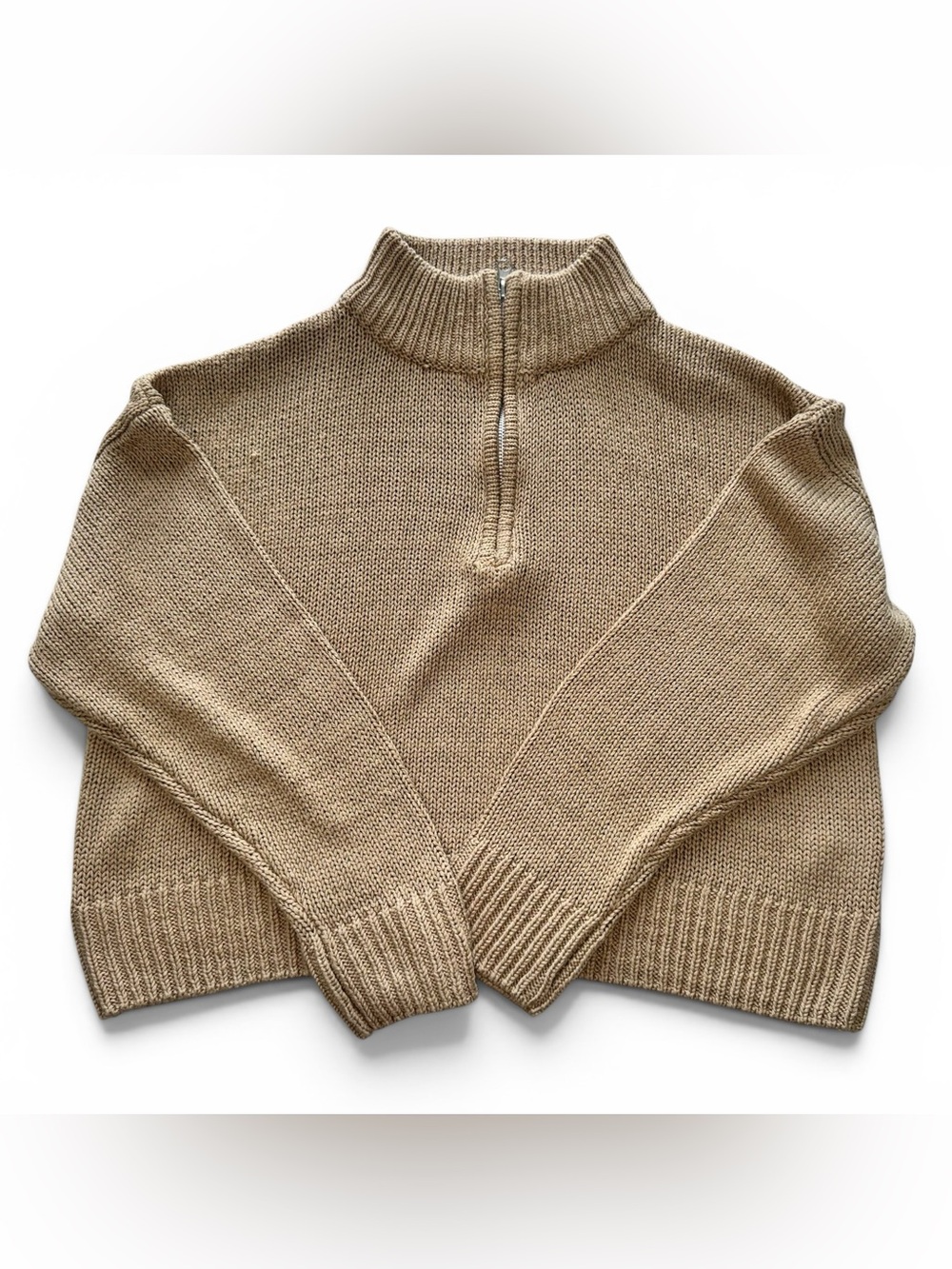 Cupcake Knit Sweater in Tan